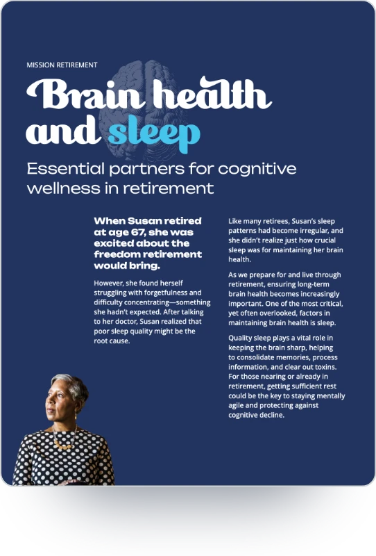 Brain health and sleep PDF cover