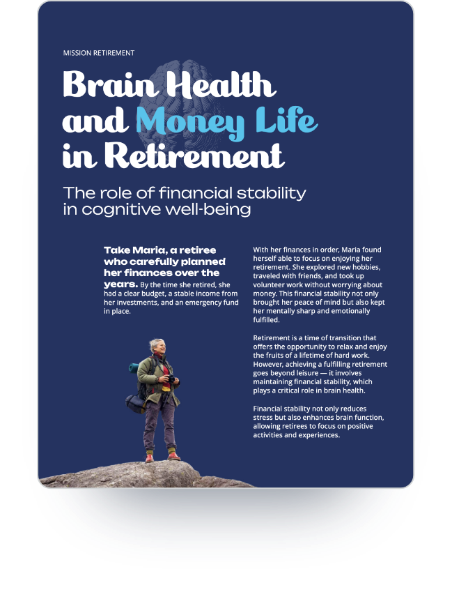 Money life Brain on Retirement cover