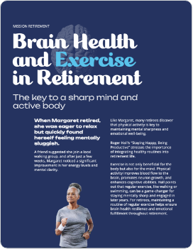 Exercise Brain on Retirement cover