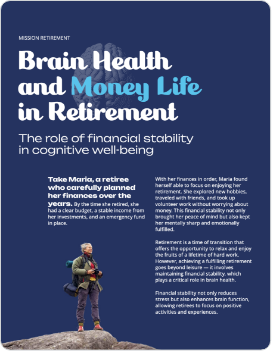 Money life Brain on Retirement cover